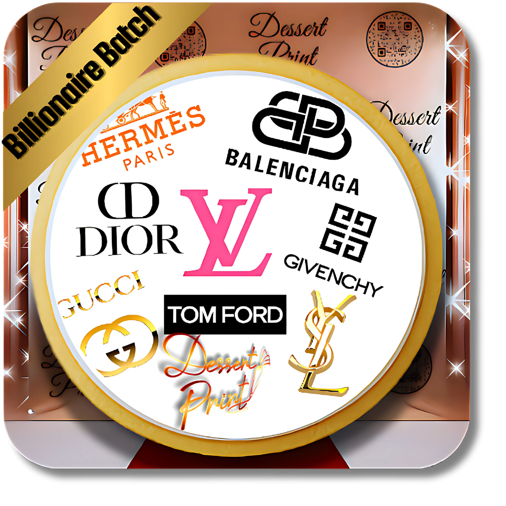 Luxury brands featured in Beverly Hills gourmet gifts collection including Hermes, Gucci, and Dior